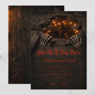 Uitnodiging voor Haunted Crate Halloween-feest
