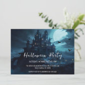 Uitnodiging voor Haunted Hill Halloween Party (Staand voorkant)
