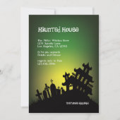 Uitnodiging voor Haunted Mansion Halloween Party (Voorkant)