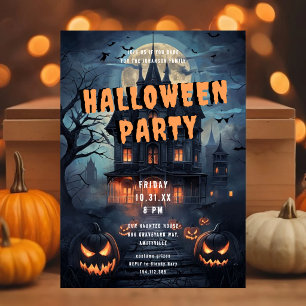 Uitnodiging voor Haunted Victorian House Halloween