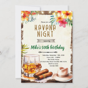 Uitnodiging voor Havanna-nachtfeest