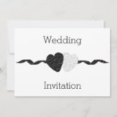 Uitnodiging voor hedendaagse bruiloft (Voorkant)