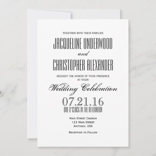 Uitnodiging voor hedendaagse tekst (Voorkant)