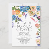 Uitnodiging voor heldere kleurrijke bridal (Voorkant)