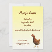 Uitnodiging voor Hen Party (Achterkant)