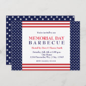 Uitnodiging voor herdenkingsdag Barbecuefeest (Voorkant / Achterkant)