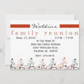 Uitnodiging voor hereniging van familiebomen -+ (Voorkant)