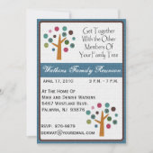 Uitnodiging voor hereniging van familiebomen -+ (Voorkant)