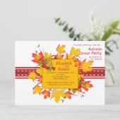 Uitnodiging voor herfst (Staand voorkant)