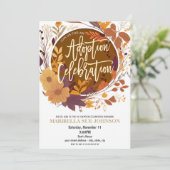 Uitnodiging voor herfst adoptie viering (Staand voorkant)