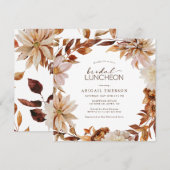 Uitnodiging voor herfst bruidslunch (Voorkant / Achterkant)