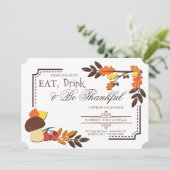 Uitnodiging voor herfst Corners (Staand voorkant)