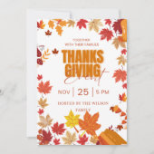 Uitnodiging voor herfst-dankfeest (Voorkant)