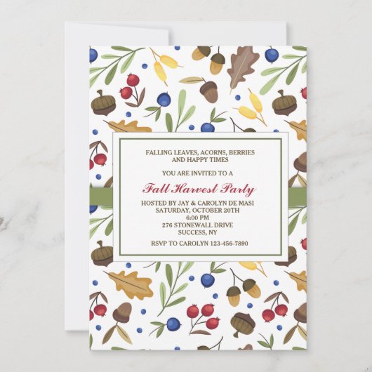 Uitnodiging voor herfst Elements (Voorkant)