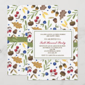 Uitnodiging voor herfst Elements (Voorkant / Achterkant)