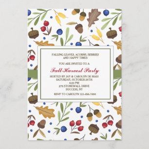 Uitnodiging voor herfst Elements