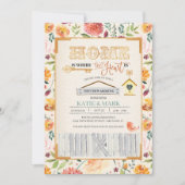 Uitnodiging voor herfst-Floral (Voorkant)