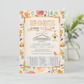 Uitnodiging voor herfst-Floral (Staand voorkant)