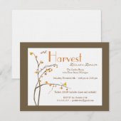 Uitnodiging voor herfst- of najaargebeurtenis (Voorkant / Achterkant)