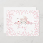 Uitnodiging voor herfst pompoen chinoiserie baby s (Voorkant / Achterkant)