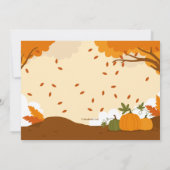 Uitnodiging voor herfst pompoenenveld (Achterkant)