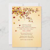 Uitnodiging voor herfst Tree Branch (Voorkant)