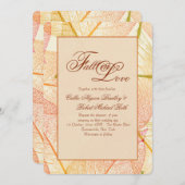 Uitnodiging voor herfstbladeren (Voorkant / Achterkant)