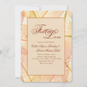 Uitnodiging voor herfstbladeren (Voorkant)