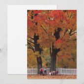 Uitnodiging voor herfstbladeren (Voorkant / Achterkant)