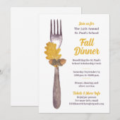 Uitnodiging voor herfstdiner of herfstgebeurtenis (Voorkant / Achterkant)