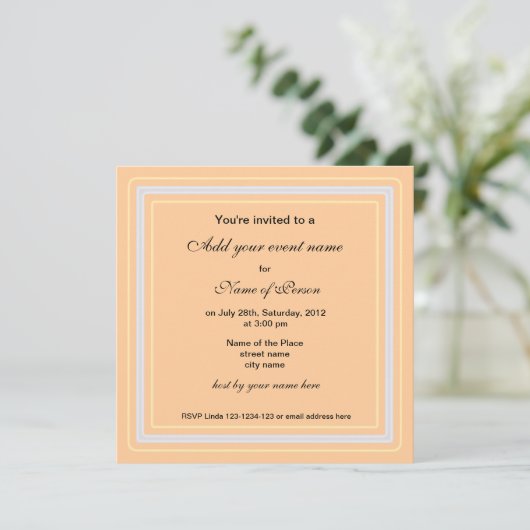 Uitnodiging voor herfstfeest (Staand voorkant)