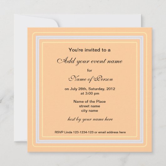 Uitnodiging voor herfstfeest (Voorkant)