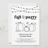 Uitnodiging voor herfstfeest (Voorkant)