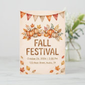 Uitnodiging voor Herfstfeest (Staand voorkant)