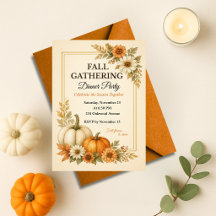 Uitnodiging voor herfstfeestdiner