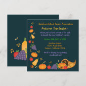 Uitnodiging voor herfstfondsenwerving (Voorkant / Achterkant)