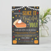 Uitnodiging voor herfsttaart appreciatie (Staand voorkant)