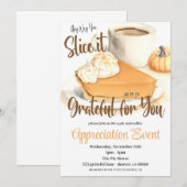 Uitnodiging voor herfsttaart appreciatie (Voorkant / Achterkant)