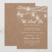 Uitnodiging voor herhaling geloften en jubileum in (Voorkant / Achterkant)