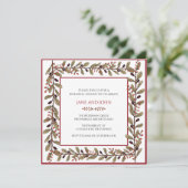 Uitnodiging voor herhalingsdiner in herfstkleuren (Staand voorkant)