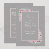 Uitnodiging voor hernieuwde weduwen Uitnodiging le (Voorkant / Achterkant)