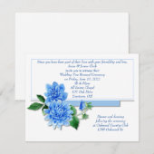 Uitnodiging voor hernieuwing van geloften met Blau (Voorkant / Achterkant)