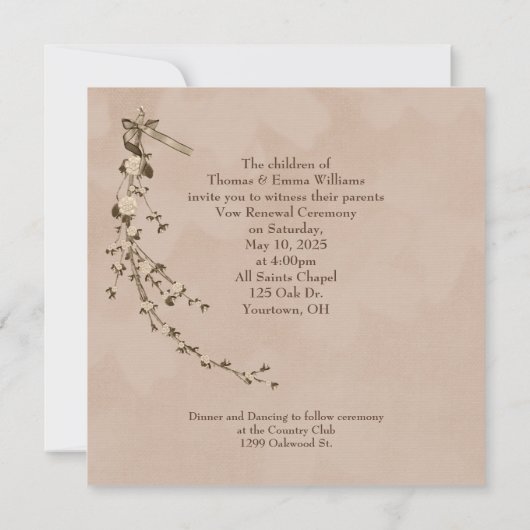 Uitnodiging voor hernieuwing van het Spaanse tekst (Achterkant)