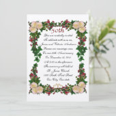 Uitnodiging voor hernieuwing van huwelijksgeloften (Staand voorkant)