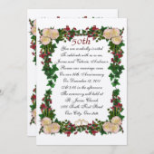 Uitnodiging voor hernieuwing van huwelijksgeloften (Voorkant / Achterkant)