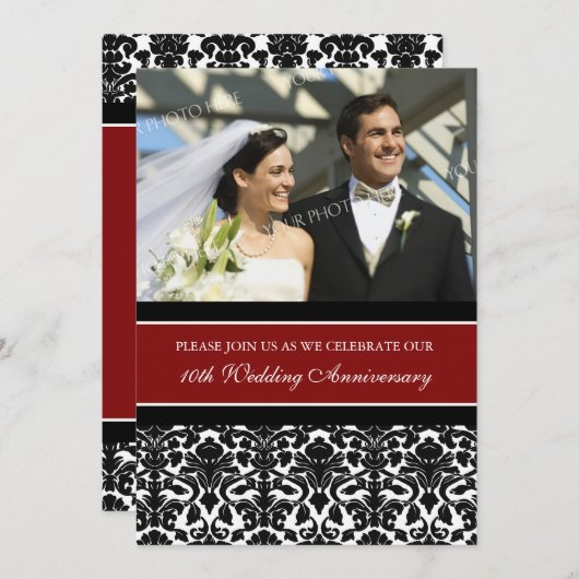 Uitnodiging voor het 10-jarig jubileumfeest van Re (Voorkant / Achterkant)