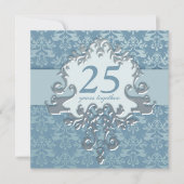 Uitnodiging voor het 25-jarig bruiloftsfeest van d (Voorkant)