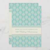 Uitnodiging voor het 25-jarig jubileumfeest van Aq (Voorkant / Achterkant)