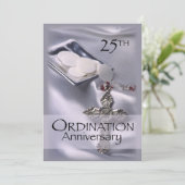 Uitnodiging voor het 25e Jubileum van de Ordinatie (Staand voorkant)