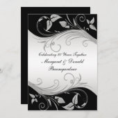 uitnodiging voor het 25e Jubileum van het huwelij (Voorkant / Achterkant)